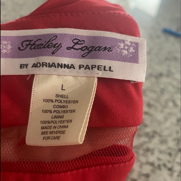 HAILEY LOGAN BY ADRIANNA PAPELL WOMAN DRESS SIZE L - Picture 5 of 5